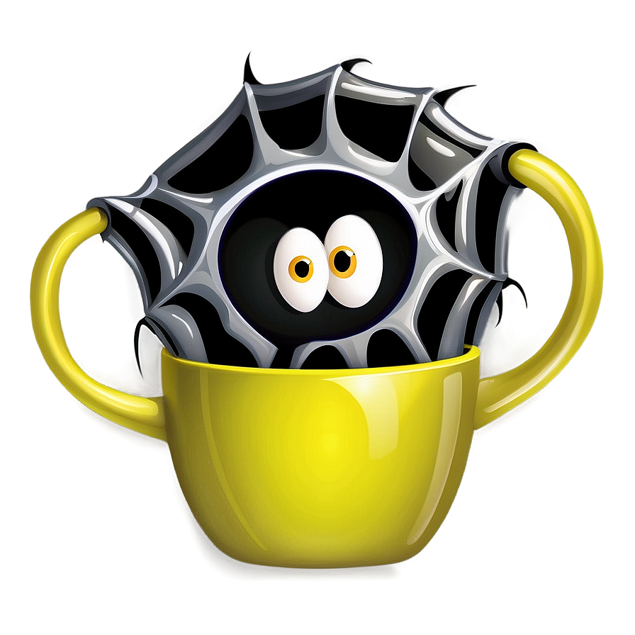 Cartoon Spider In Cup Png Osc