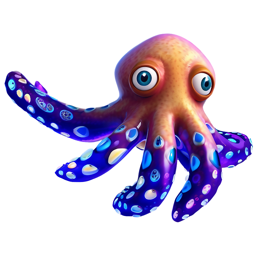 Cartoon Squid Character Png 05242024