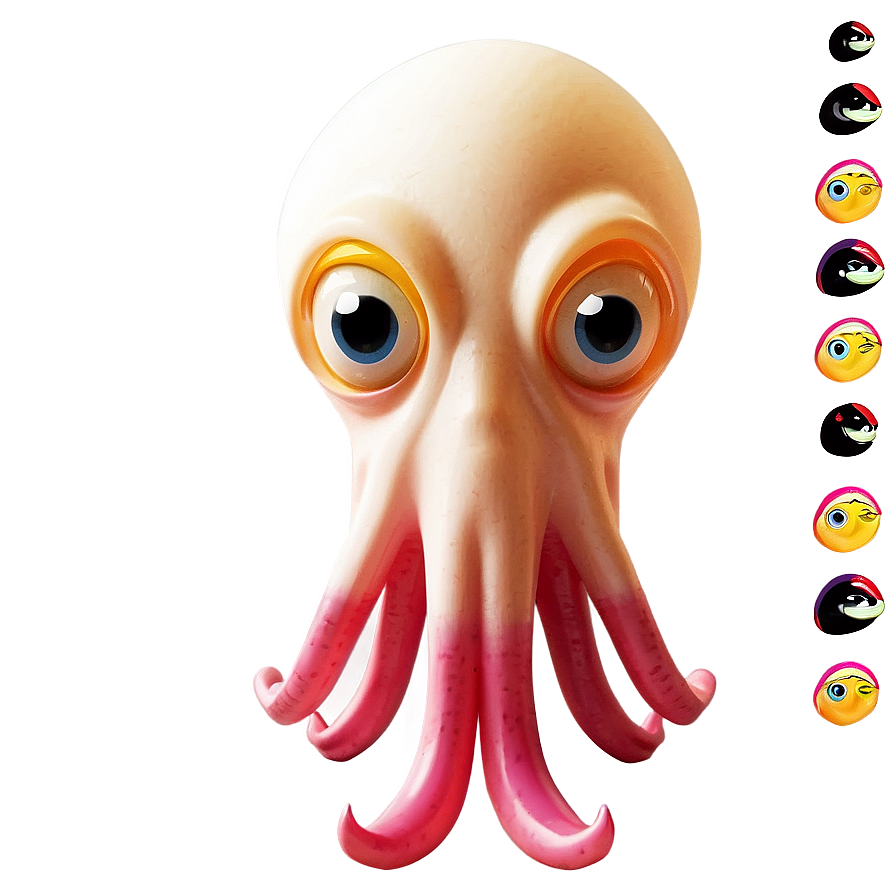 Cartoon Squid Character Png 47