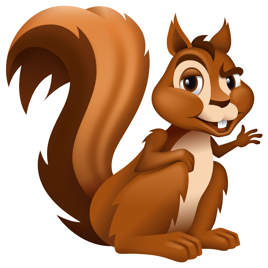 Cartoon Squirrel Illustration