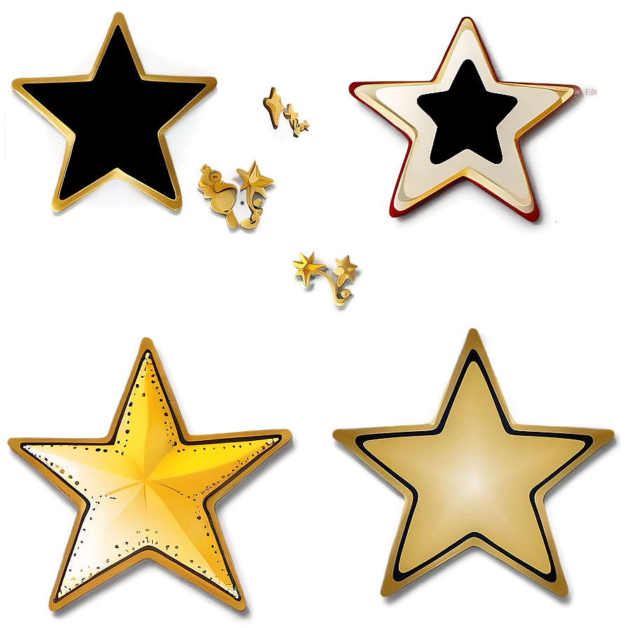 Cartoon Star Borders Png 13