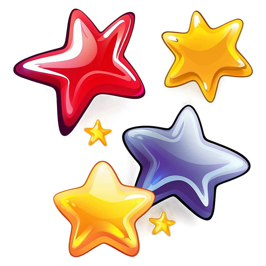 Cartoon Star Illustration Png 06132024