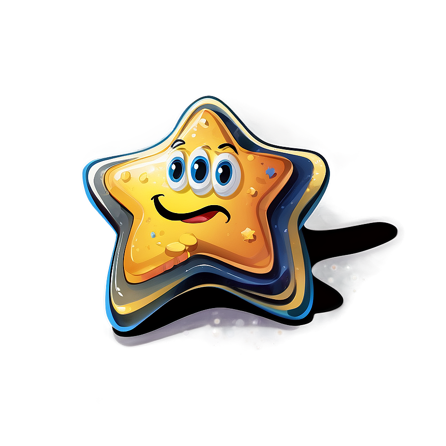 Cartoon Star Illustration Png Hol41