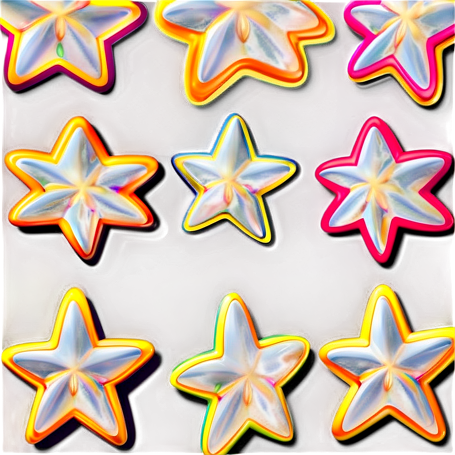 Cartoon Star Pattern Png Ghi