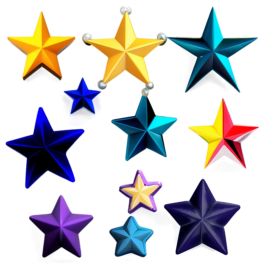 Cartoon Star Texture Png 06132024