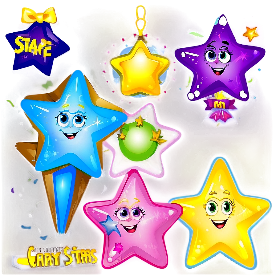 Cartoon Stars Transparent Png Lwj