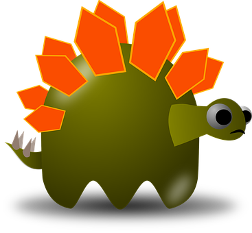 Cartoon Stegosaurus Graphic