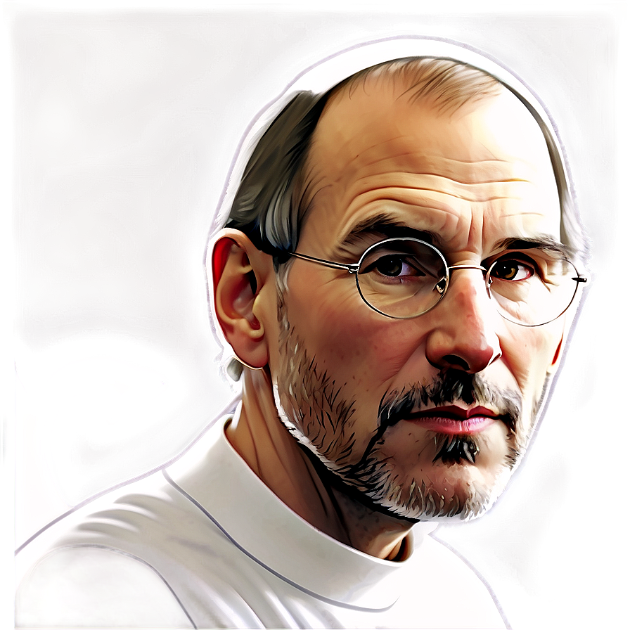 Cartoon Steve Jobs Illustration Png 26