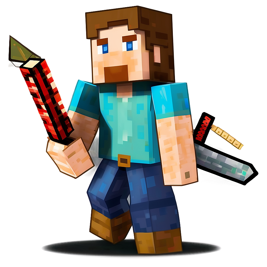 Cartoon Steve Minecraft Png 05242024