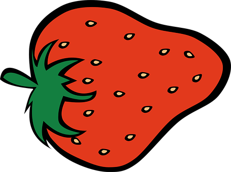 Cartoon Strawberry Graphic