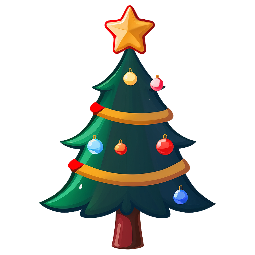 Cartoon Style Arbol De Navidad Png Ila