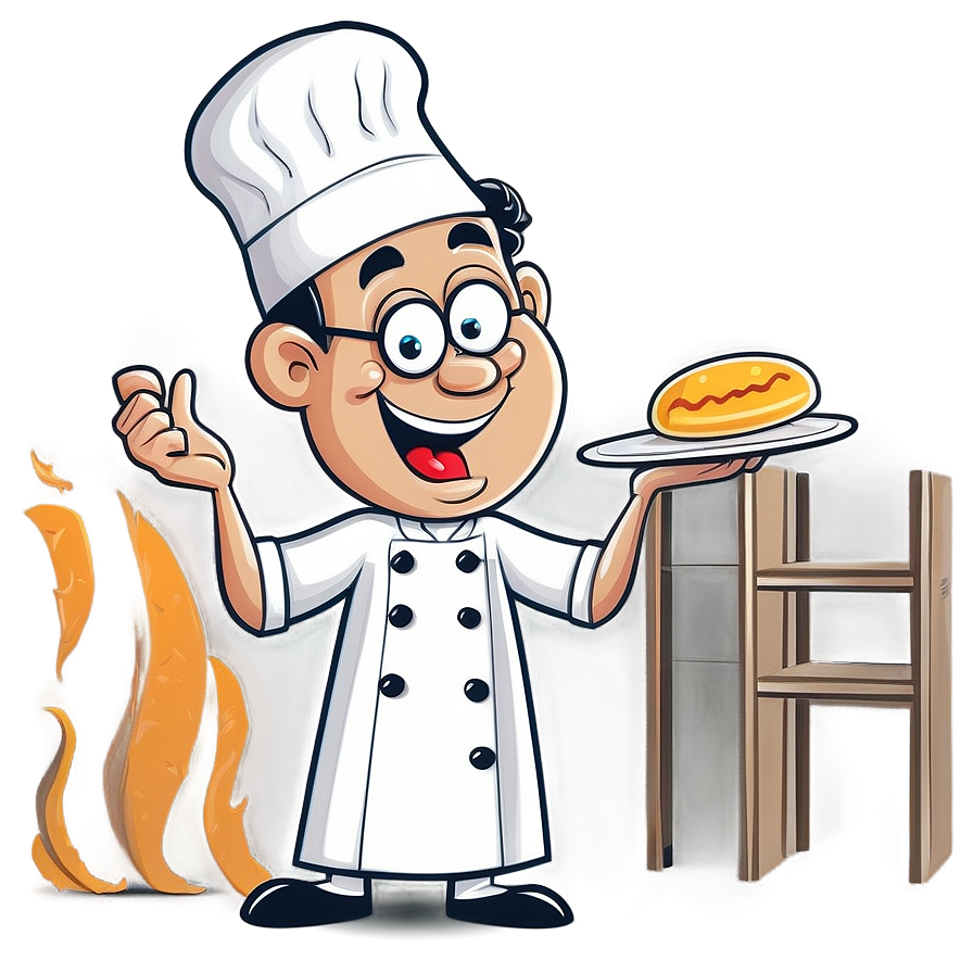 Cartoon Style Baker Png 35