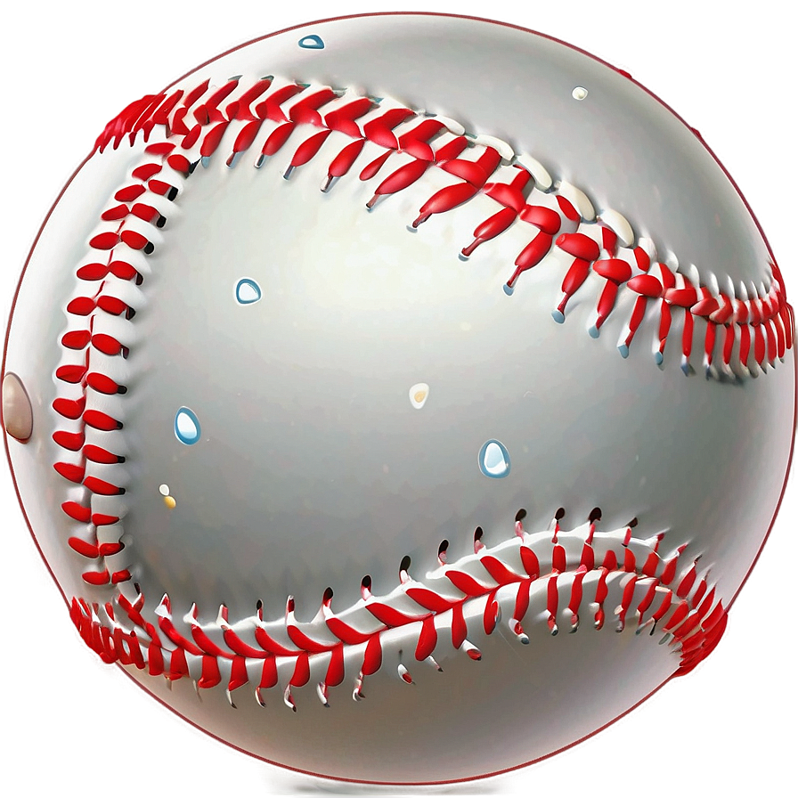 Cartoon Style Baseball Stitching Png Ceb