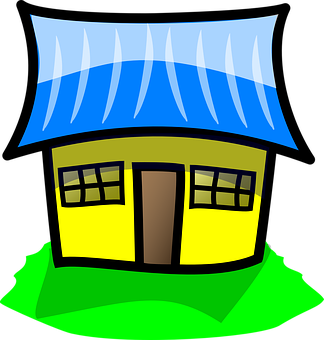 Cartoon Style Colorful House