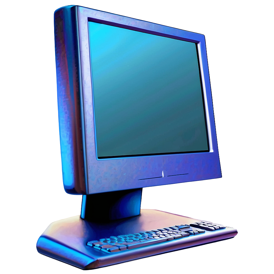 Cartoon Style Computer Mockup Png 83