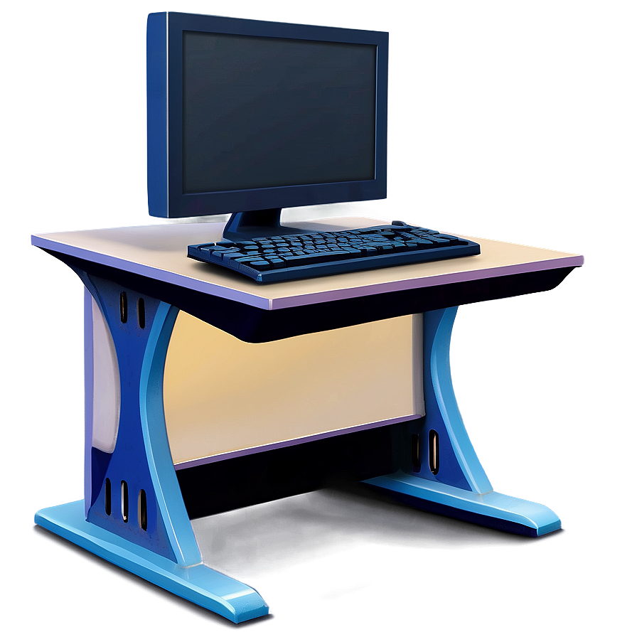 Cartoon Style Computer Mockup Png Myd