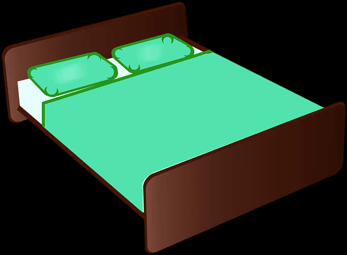 Cartoon Style Double Bed