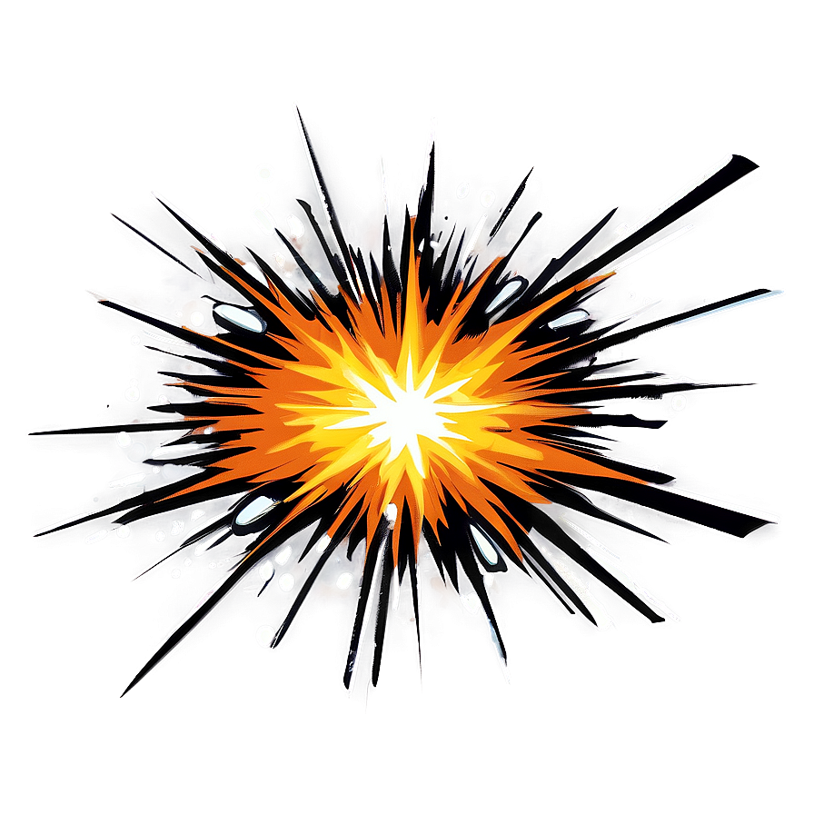 Cartoon Style Explosion Graphic Png 64