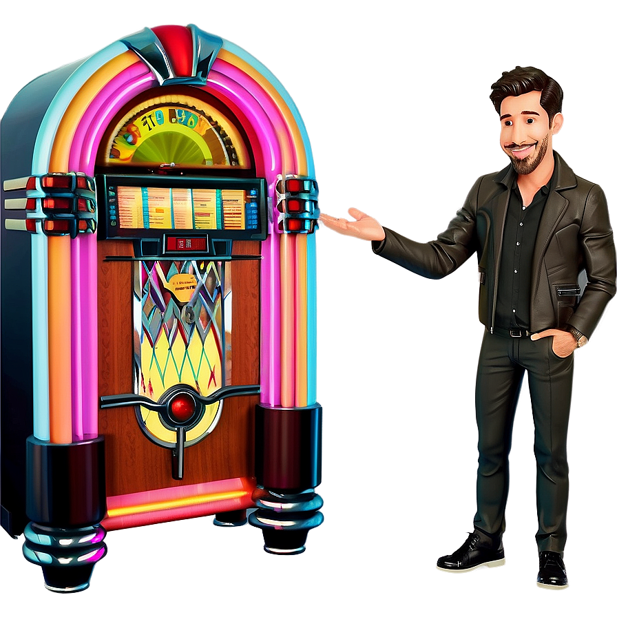 Cartoon Style Jukebox Png 06112024