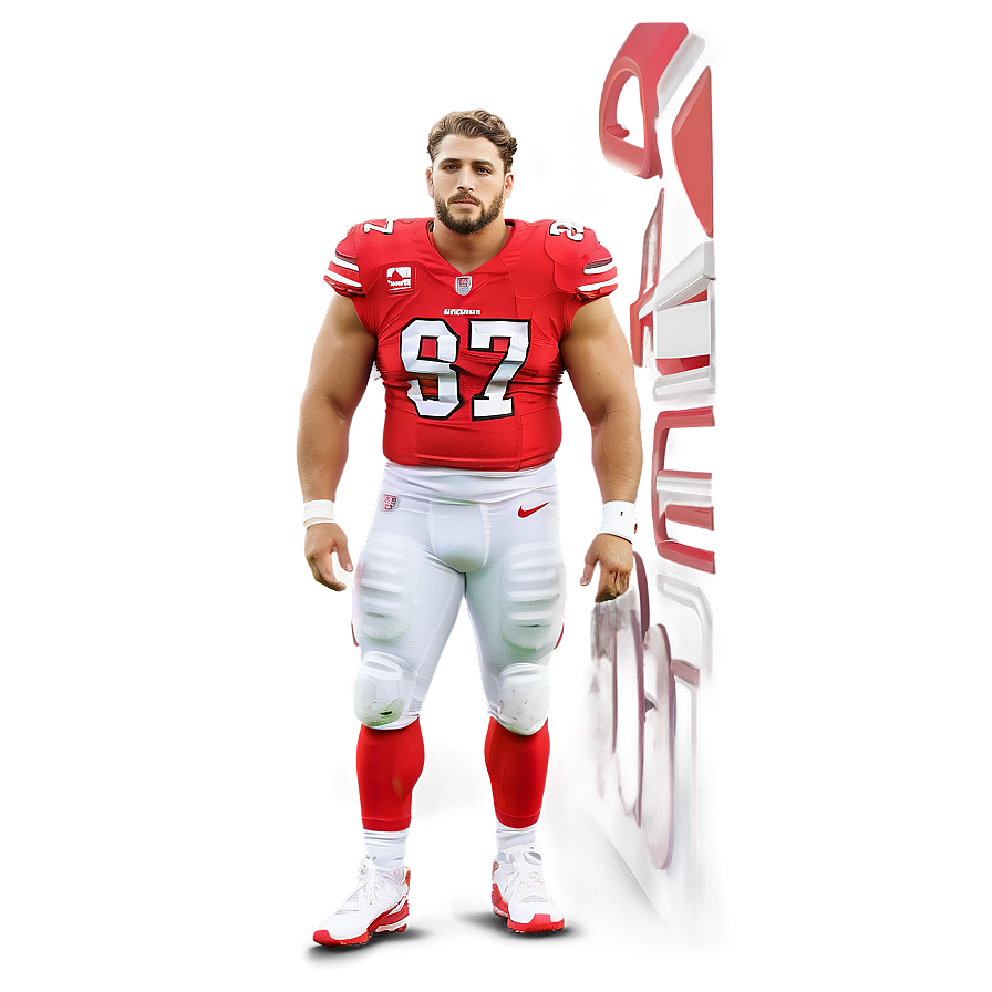 Cartoon Style Nick Bosa Png 4