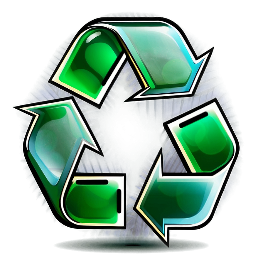 Cartoon Style Recycle Sign Png 70