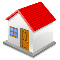 Cartoon Style Single Home Icon