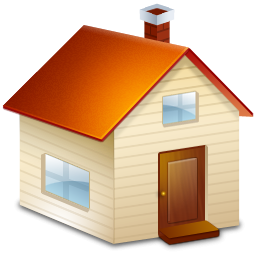 Cartoon Style Single Home Icon