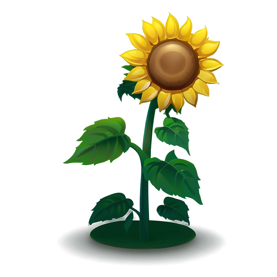 Cartoon Sunflower Character Png Lgk29