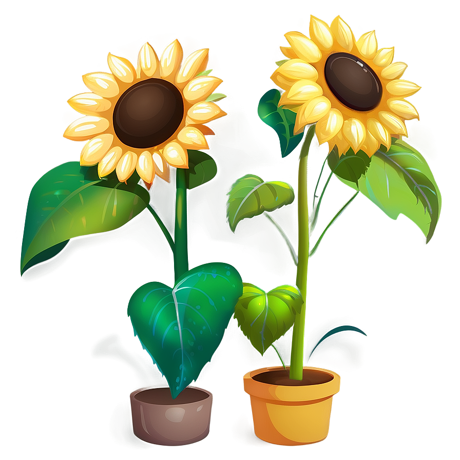 Cartoon Sunflower Transparent Png Cra