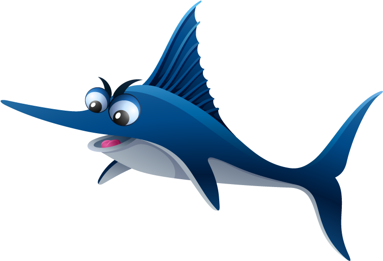 Cartoon Swordfish Illustration