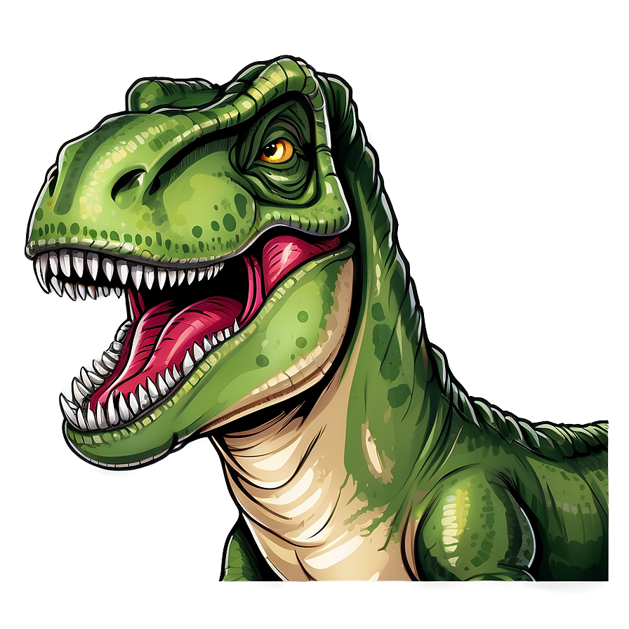 Cartoon T Rex Head Clipart Png Yku