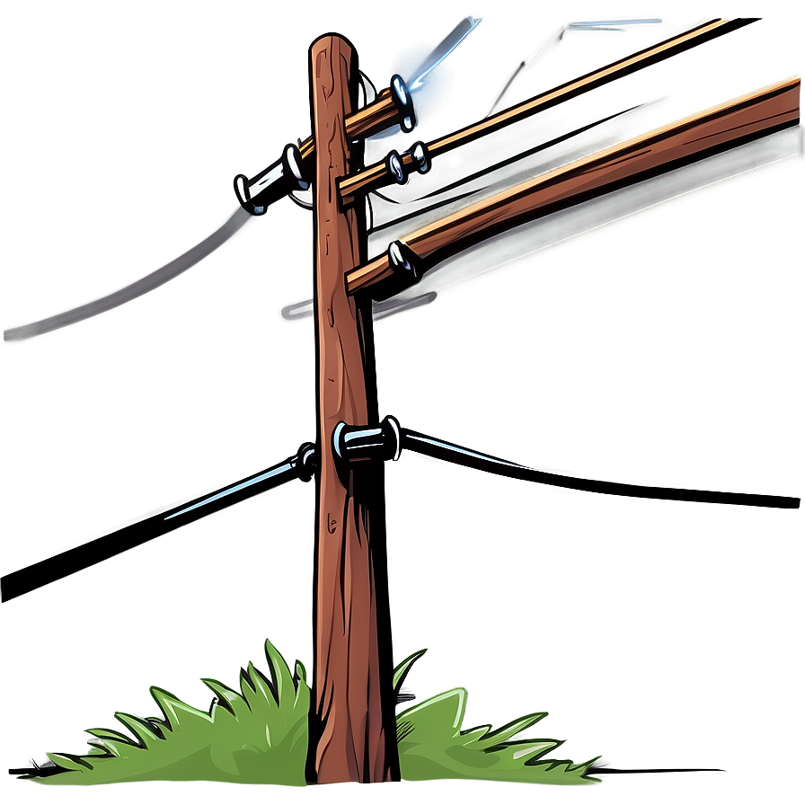 Cartoon Telephone Pole Png Xyf18