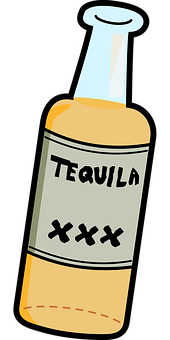 Cartoon Tequila Bottle