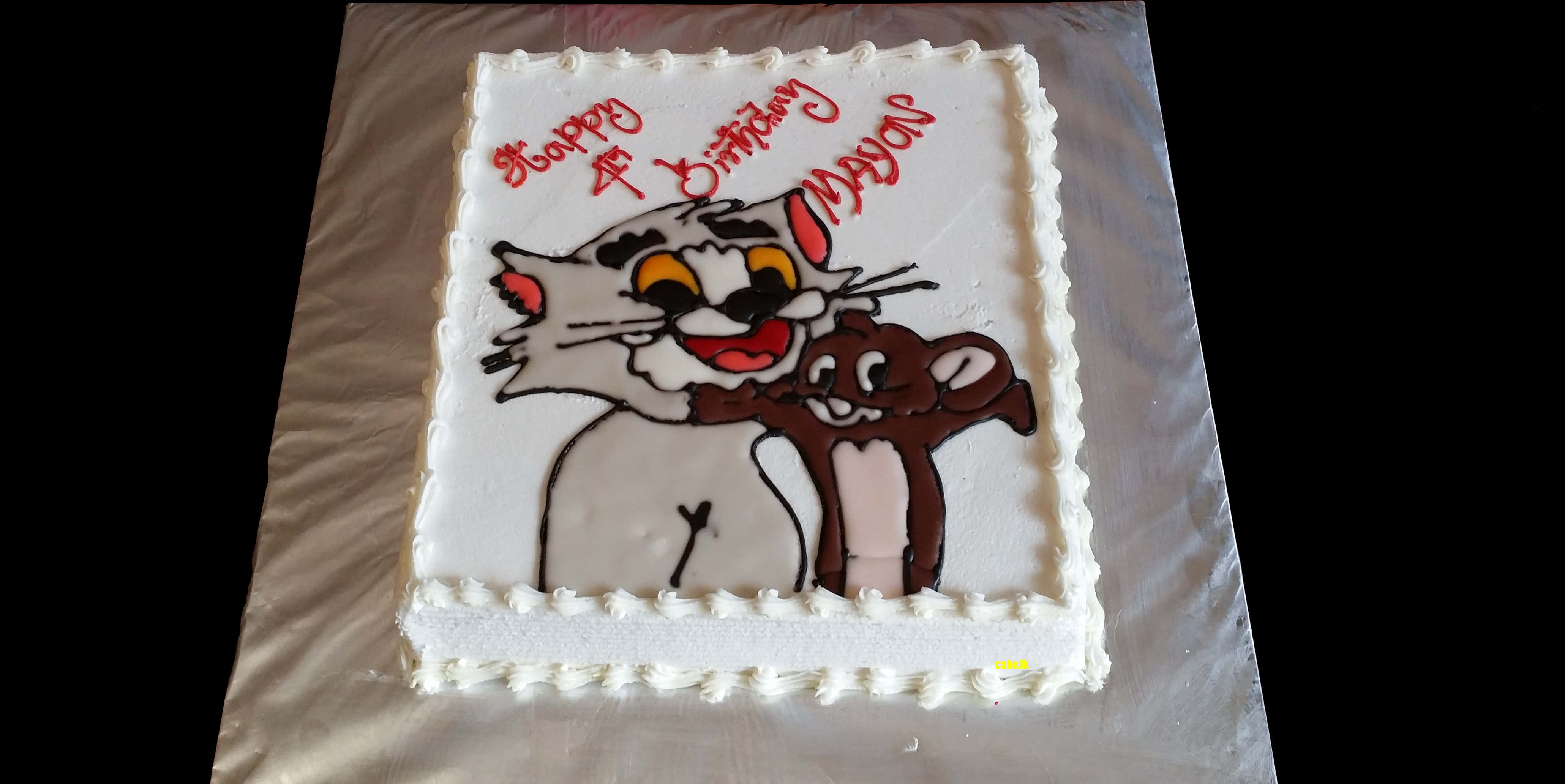 Cartoon Themed Birthday Cake