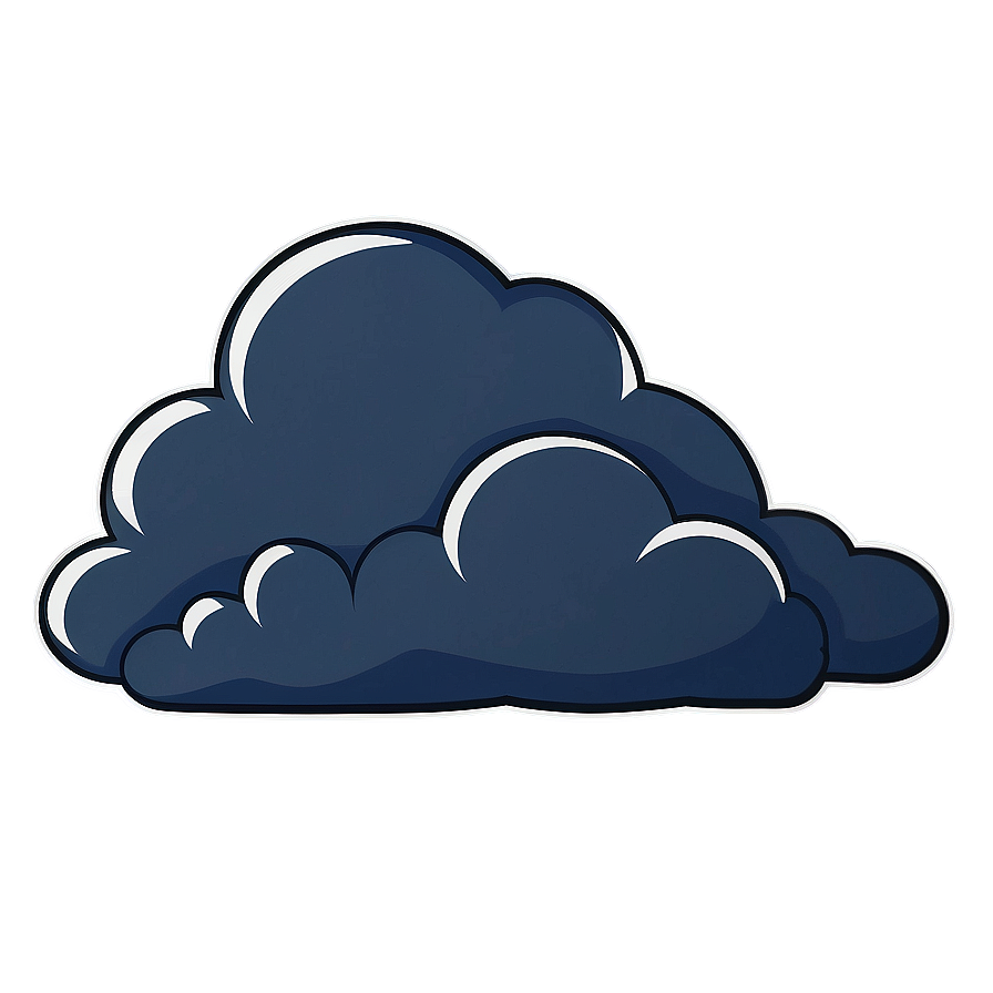 Cartoon Thunder Cloud Png Lrx11