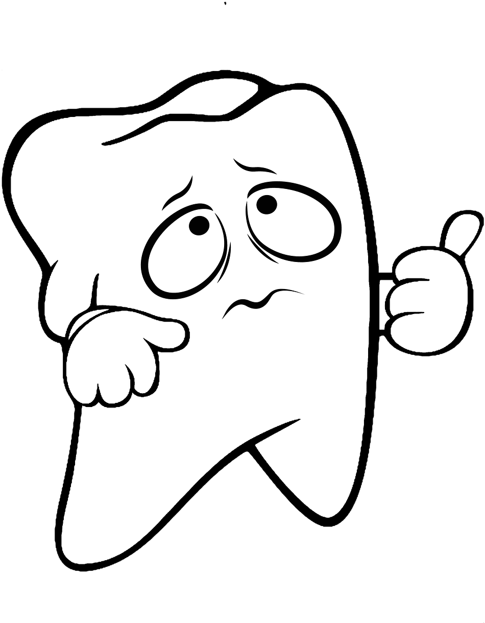 Cartoon Tooth Thumbs Up