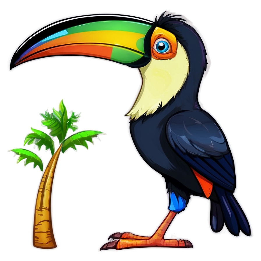 Cartoon Toucan Character Png Usq