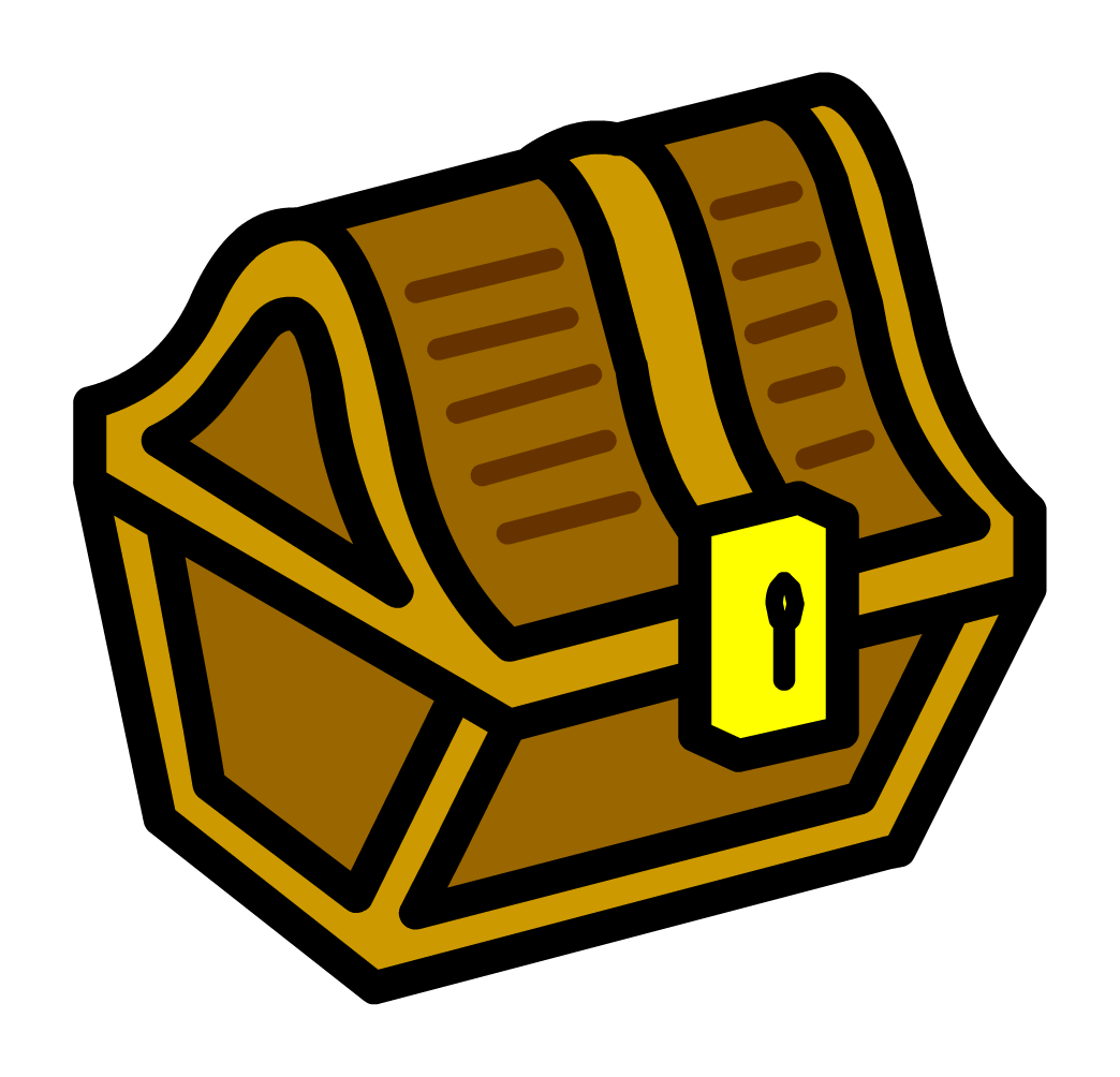 Cartoon Treasure Chest Illustration