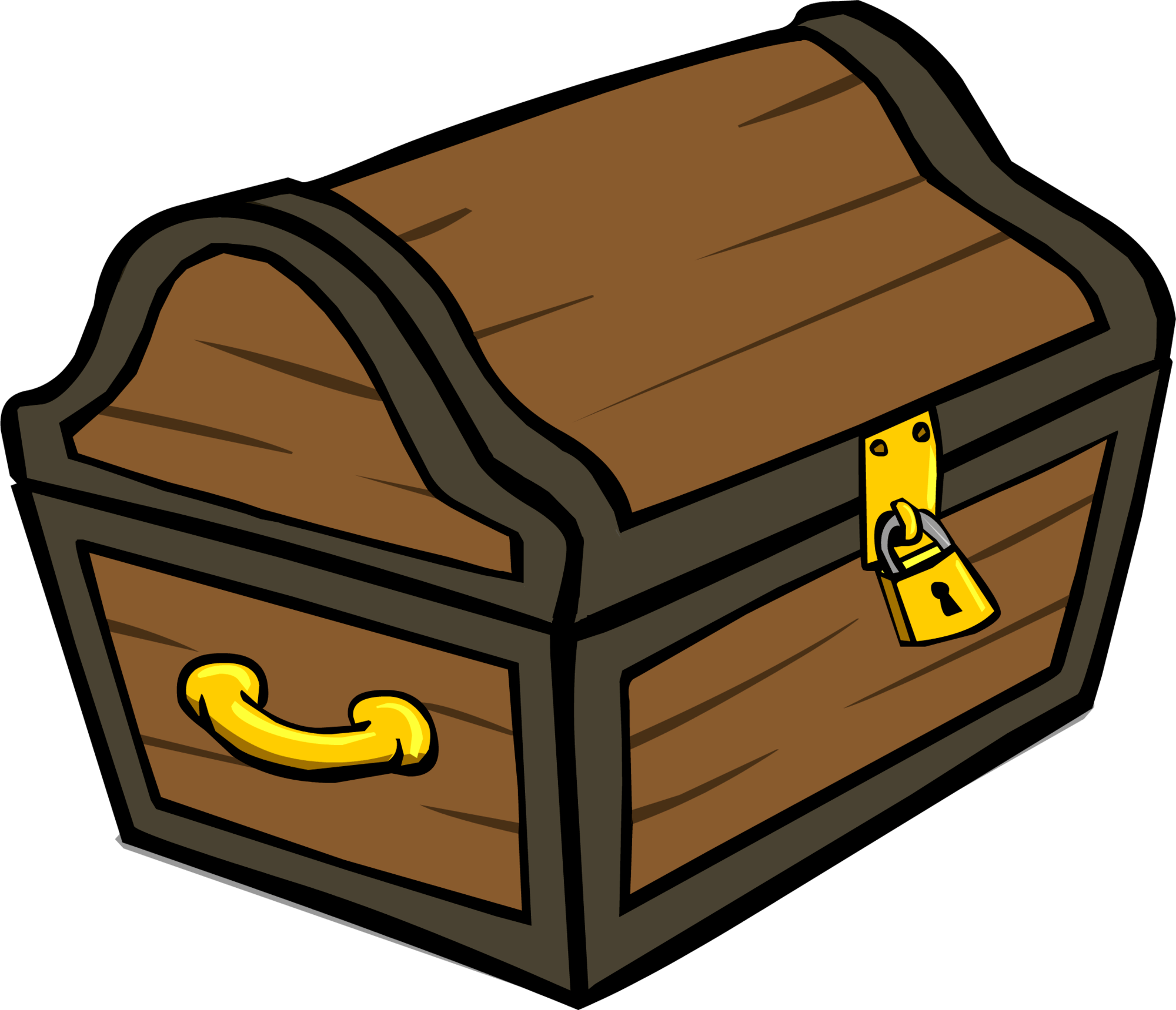 Cartoon Treasure Chest Locked