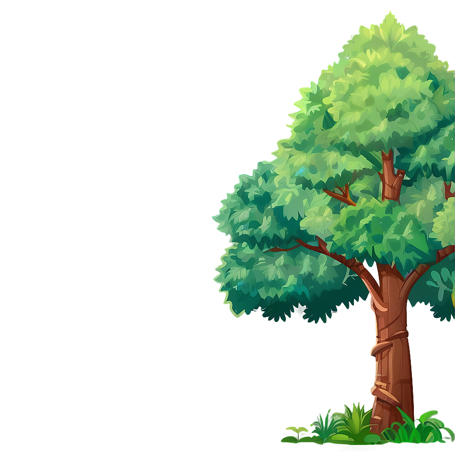 Cartoon Tree Elevation Png 06262024