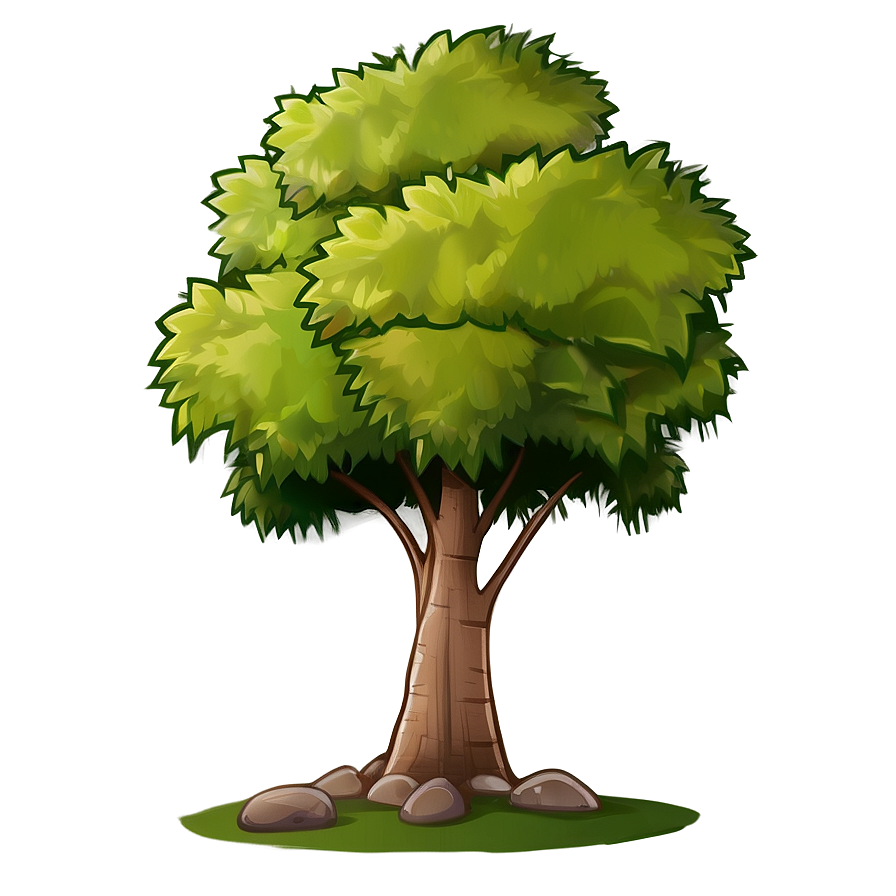 Cartoon Tree Elevation Png 24