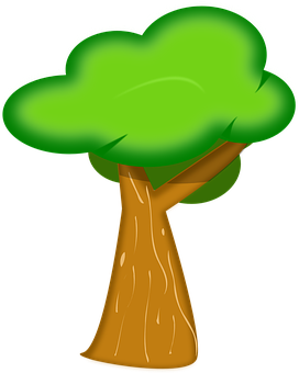 Cartoon_ Tree_ Vector_ Graphic