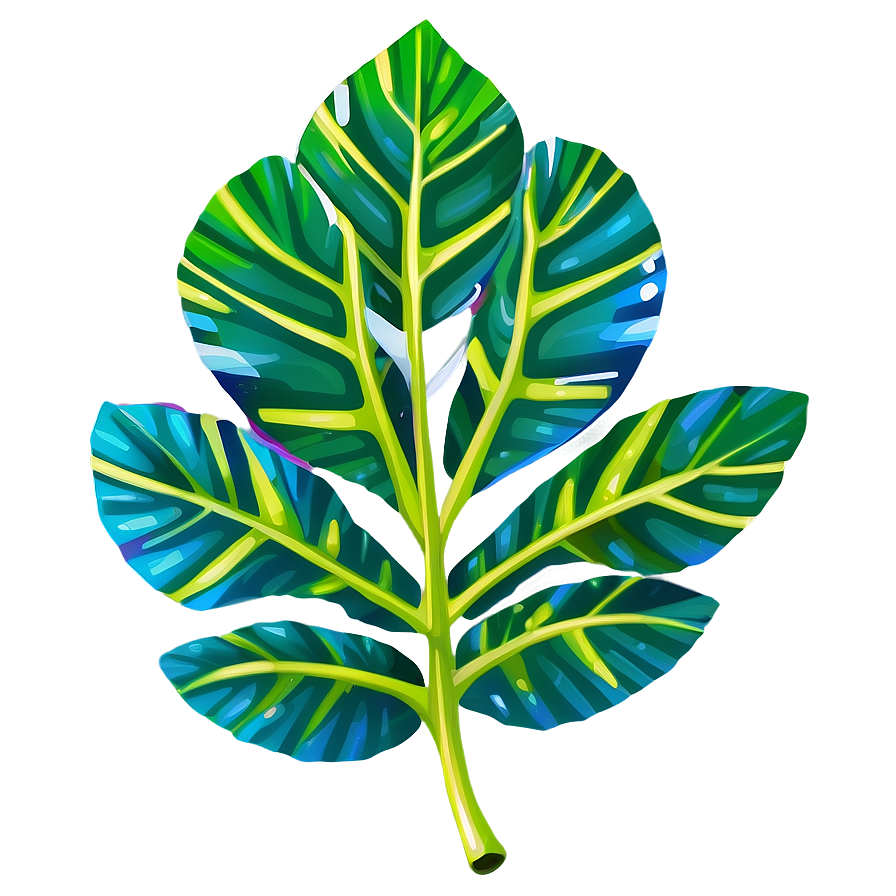 Cartoon Tropical Leaf Png 06122024