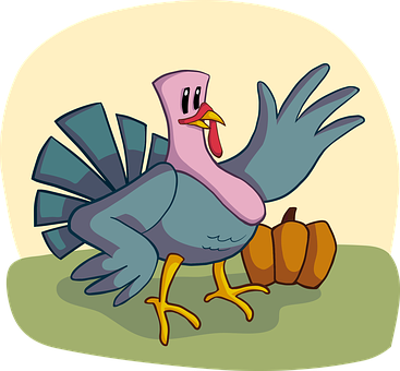 Cartoon Turkey Celebration