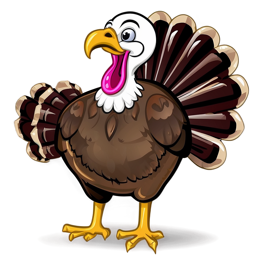 Cartoon Turkey Outline Png 06272024