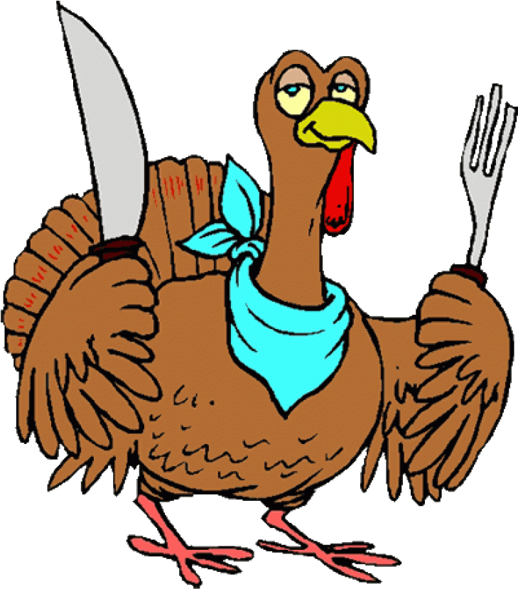 Cartoon Turkeywith Knifeand Fork