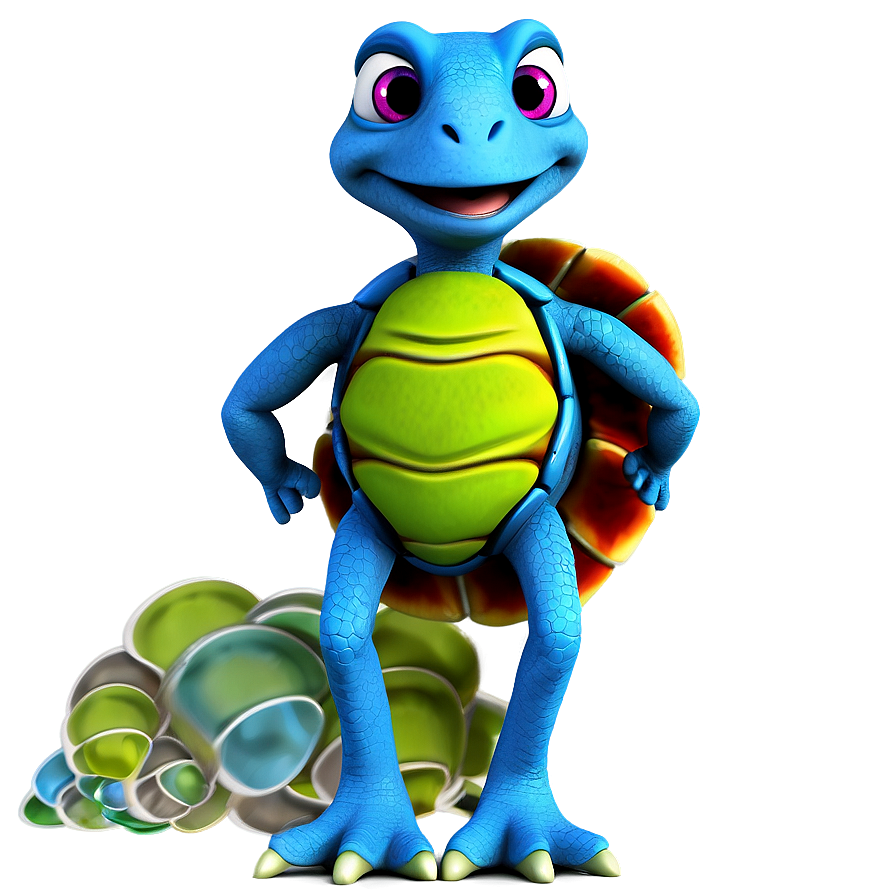 Cartoon Turtle Character Png Vlm