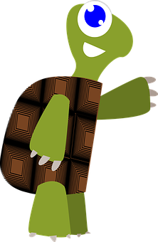 Cartoon Turtle Waving