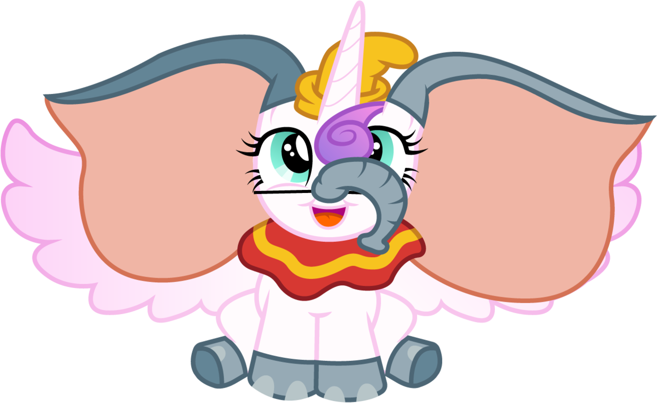 Cartoon Unicorn Elephant Hybrid