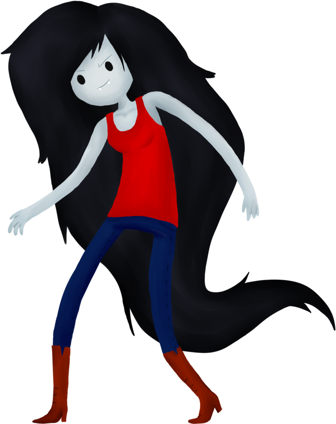 Cartoon Vampire Girl Floating